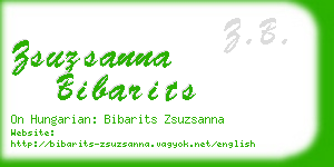 zsuzsanna bibarits business card